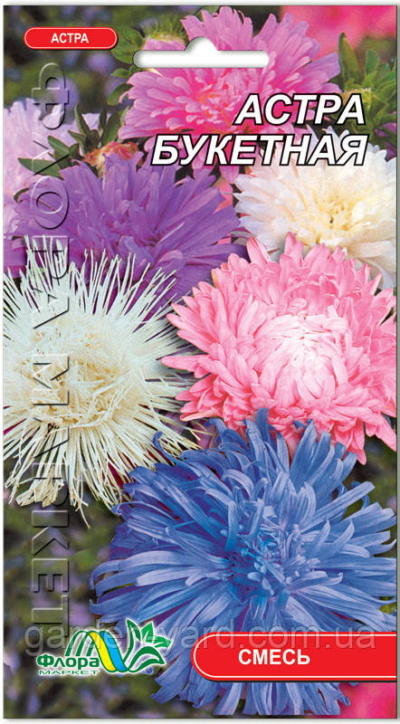 Насіння квітів айстра Букетна Флора маркет