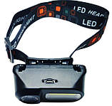 Ліхтар налобний BL-1804A COB XPE, фото 4