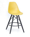 Полубарный стілець Nik BK Eames, жовтий, фото 2