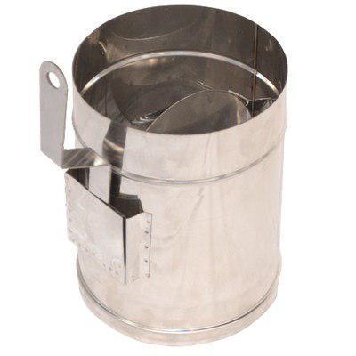 Регулятор тяги димохідний нержавійка (0.8 мм)