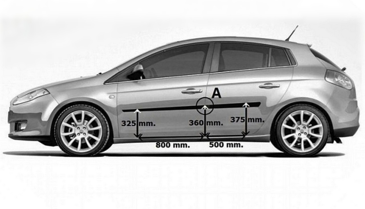 Молдинги на двері для Fiat Bravo II 2007-2014, фото 1
