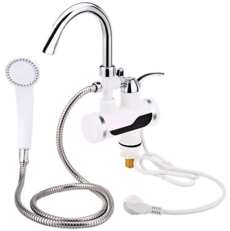 Водонагрівач проточний Delimano з LCD екраном і душем