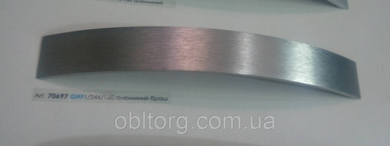 Ручка меблева профільна GIFF 1/244/160 алюміній браш, фото 1