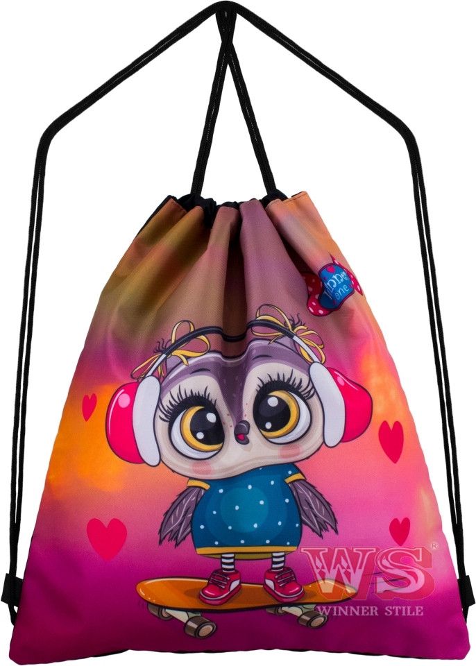 Сумка для змінного взуття для дівчинки WINNER ONE Сова М-36