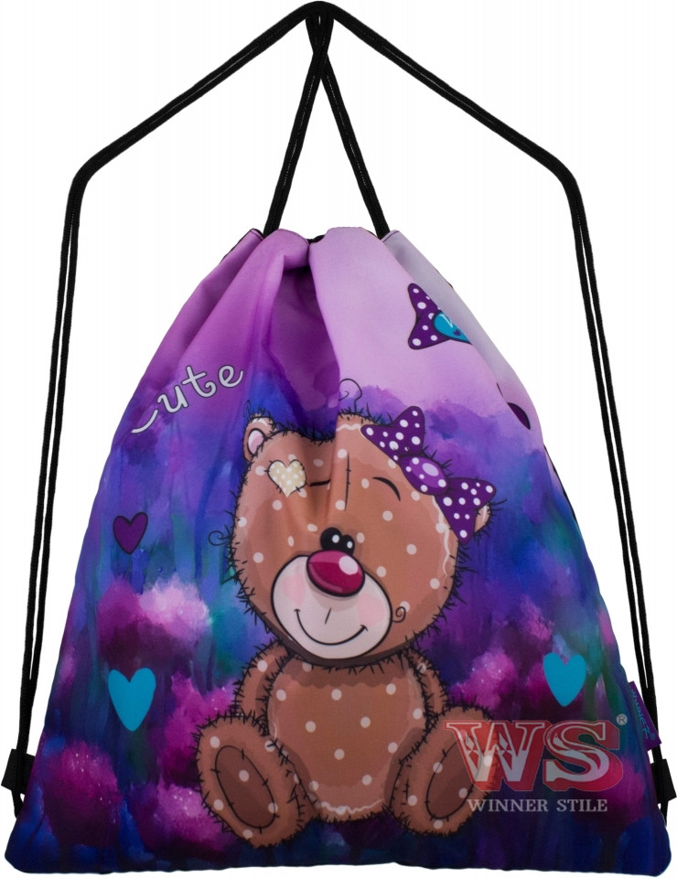 Сумка для змінного взуття для дівчинки WINNER ONE Ведмедик М-37