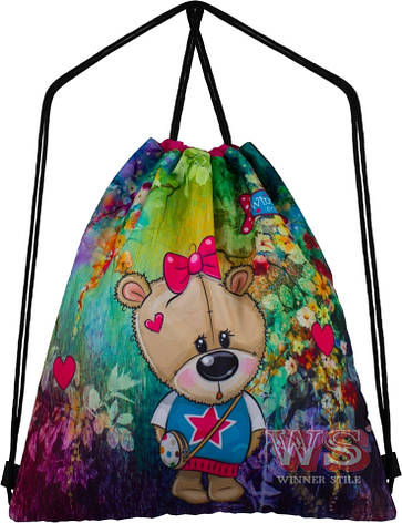 Сумка для змінного взуття для дівчинки WINNER ONE Ведмедик М-39, фото 1