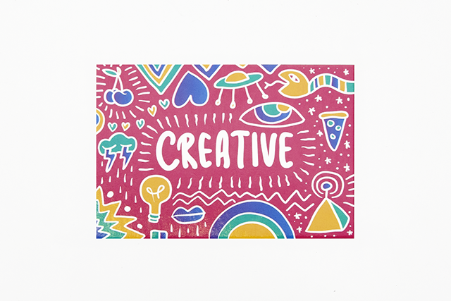 Міні-листівка 062. 95*65 мм "Creative"