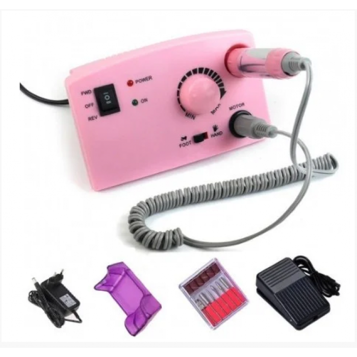 Фрезер для манікюру та педикюру Nail Polisher DM-211 (45000 об./хв) 30W РОЗОВИЙ