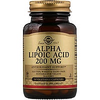 Alpha Lipoic Acid 200 mg Solgar, 50 капсул