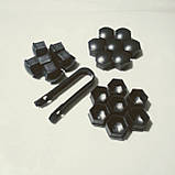 Ковпачки захисні пластикові на колісні гайки 17 мм у блістері чорні, фото 5