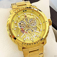 Чоловічий годинник Naviforce NF9158 All Gold