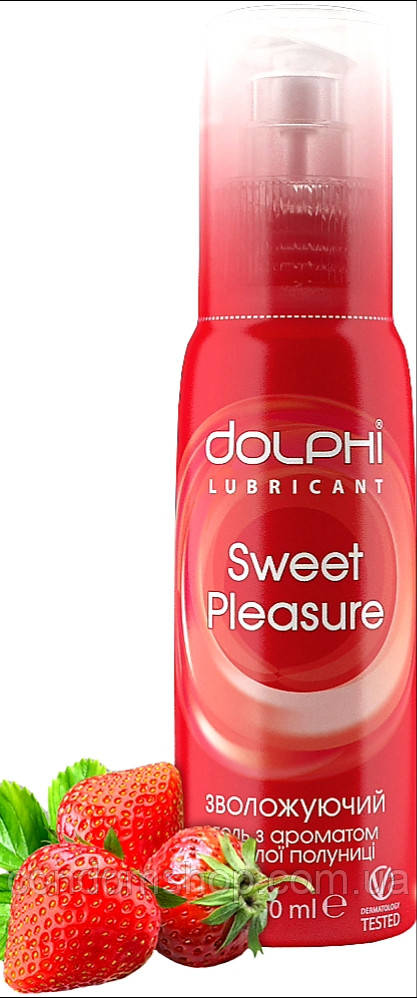 Гель-змазка Dolphi з полуницею Афродизіак Sweet Pleausure 100 мл