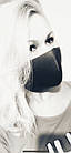 Багаторазова захисна маска для обличчя Fandy StandartV+ 3-шаровий неопрен електрик жіноча, фото 10