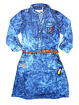 Джинсове плаття для дівчаток оптом, Seagull, розміри -134,140,152, арт. CSQ-89065