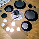 Акрилові дзеркальні круги з годинником дзеркальні та чорні, фото 6