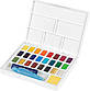 Акварельні фарби Faber-Castell Watercolors in Pans, 24 кольори + ручка-пензлик з контейнером для води, 169724, фото 3