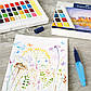 Акварельні фарби Faber-Castell Watercolors in Pans, 24 кольори + ручка-пензлик з контейнером для води, 169724, фото 7