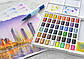 Акварельні фарби Faber-Castell Watercolors in Pans, 24 кольори + ручка-пензлик з контейнером для води, 169724, фото 6