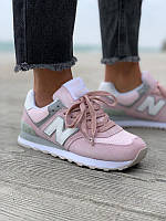 Жіночі кросівки New Balance 574 New Pink / White / Grey