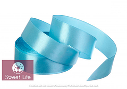 Стрічка атласна 25 мм (блакитна)