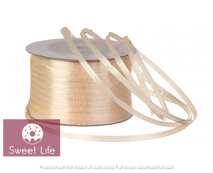Стрічка атласна 3 мм  (молочна), фото 1