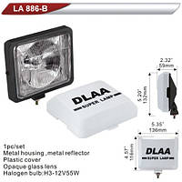Фара додаткова DLAA 886B-W/H3-12V-55W/136*116 mm/кришка (LA 886B-W)