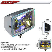 Фара додаткова DLAA 1020-RY хром/H3-12V-55W/117*86 mm (LA 1020-RY)