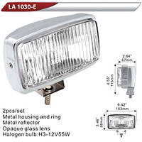 Фара додаткова DLAA 1030E-W хром/H3-12V-55W/163*88mm (LA 1030E-W)