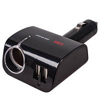Розгалужувач прикурювача PULSO 1 вихід + 2 USB 2100 mA 12/24V SC-1068 см. кут (SC-1068)