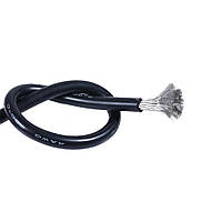 Провод силиконовый 4 AWG - 25 кв.мм (5000х0,08) 1 м Черный