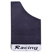 Бризковики чорний (малий) 2 шт. з накладкою з неіржавкої сталі RACING (87421)
