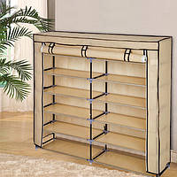 Тканинний шафа для речей та взуття «T2712 beige» Бежевий