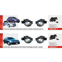 Фари дод.модель Nissan Cars/NS-034L/LED-12V9W+LED-1W/2в1/ел. дріт