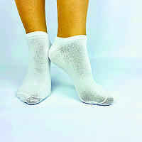 Мужские однотонные короткие носки, разные цвета 25 (39-41), Белый