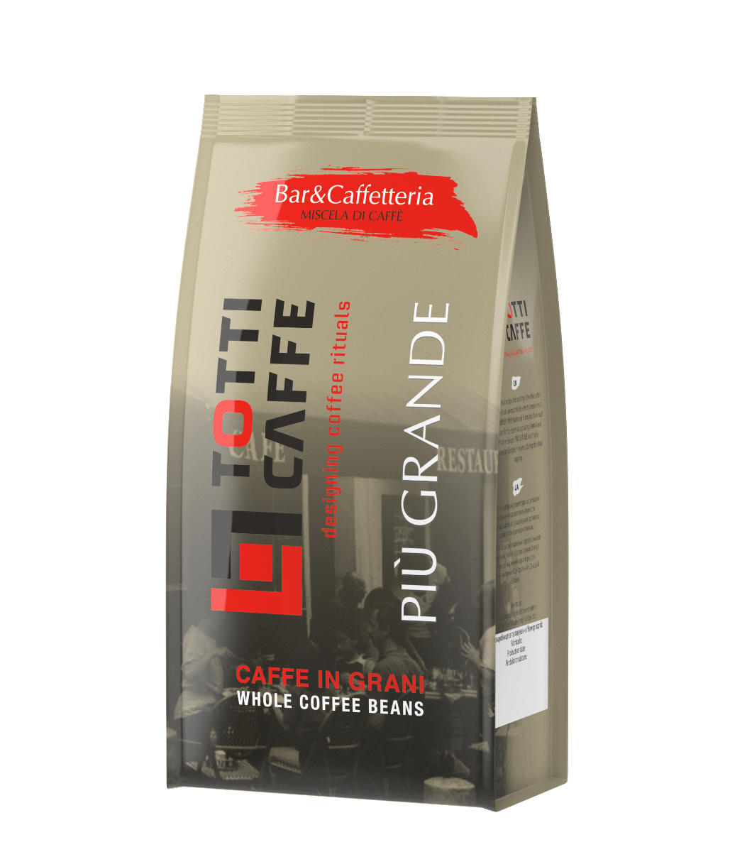 Кофе в зернах TOTTI Caffe PIU GRANDE, пакет 1000г