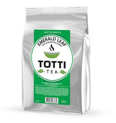 Чай зелений ТОТТІ Tea "Смарагдовий лист, листовий, 250г