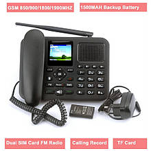 Стационарный gsm телефон sertec zt-9000 на 2 сим карты цветной экран и  запись разговоров быстрый набор