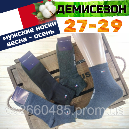 Шкарпетки чоловічі демісезонні спорт Tommi Nilfiger 27-29 асорті
