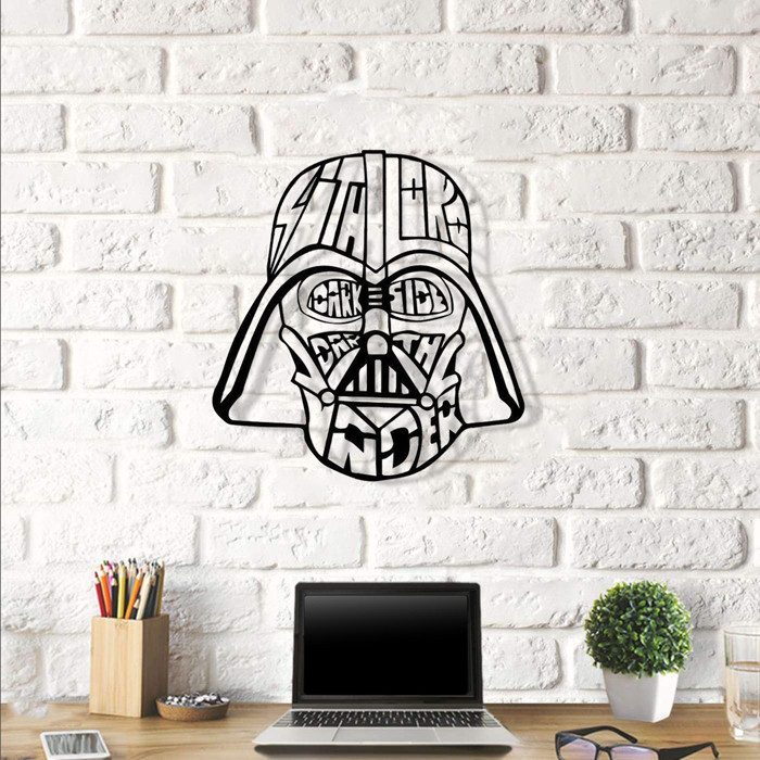 Об'ємна картина з дерева Craftua Darth Vader 50х48 см