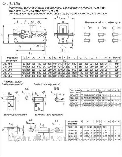 Редуктор 1Ц3У-200 - фото 3 - id-p939326