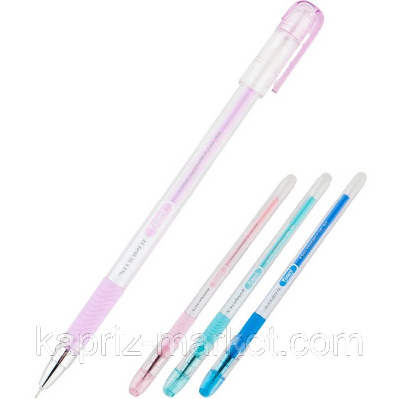 Ручка гелева, пиши-стирай"Student", колір синій