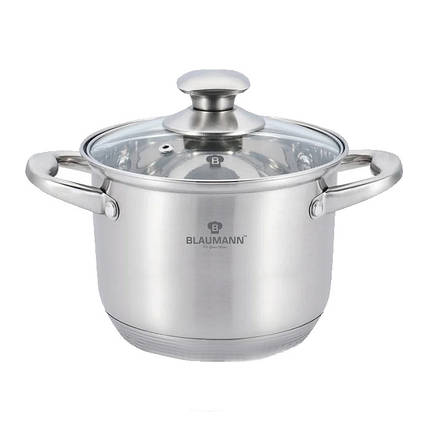 Каструля зі скляною кришкою 3,2 л Blaumann Gourmet Line BL-3313, фото 1