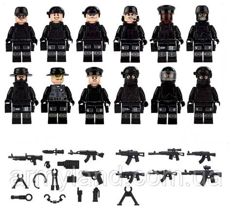 Загін SWAT12 шт., конструктор,Brickarms, фото 2