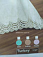 Набір постільної білизни з велюровим пледом з французьким мереживом, колір пудра, Estima, Туреччина, фото 5