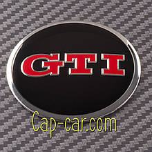 Наклейки для дисків з емблемою Volkswagen GTI. ( ЖТИ Фольцваген ) Ціна вказана за комплект з 4-х штук