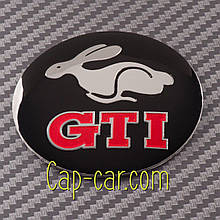 Наклейки для дисків з емблемою Volkswagen GTI. ( ЖТИ Фольцваген ) Ціна вказана за комплект з 4-х штук