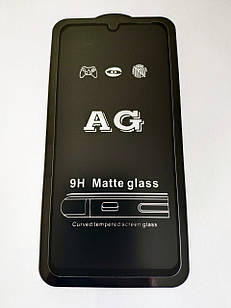 Захисне скло AG Matte Full Glue для Huawei P30 Lite Матове Чорне