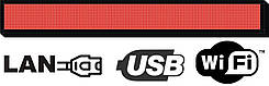 Біжуча стрічка 16х160см. (табло, екран) червона світлодіодна