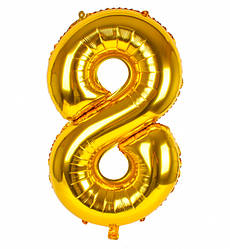 Кулька Цифра "8" (1 м), Іспанія, колір - золото