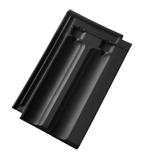 Керамічна черепиця Tondach Французька чорний матовий ангоб